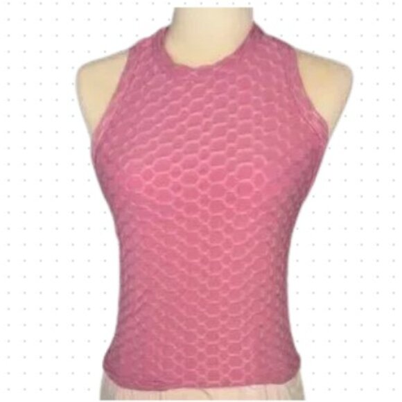 Zobha Tops - Zobha Millie Tank Textured Racerback Top Pink Size S NWT